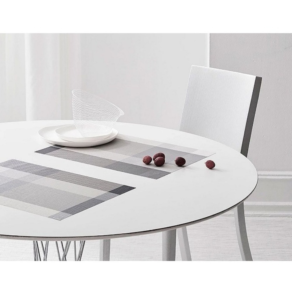 Chilewich Dove Geometric Stripe Chroma Rectangular Placemat 14"x19" NWT Set of 3